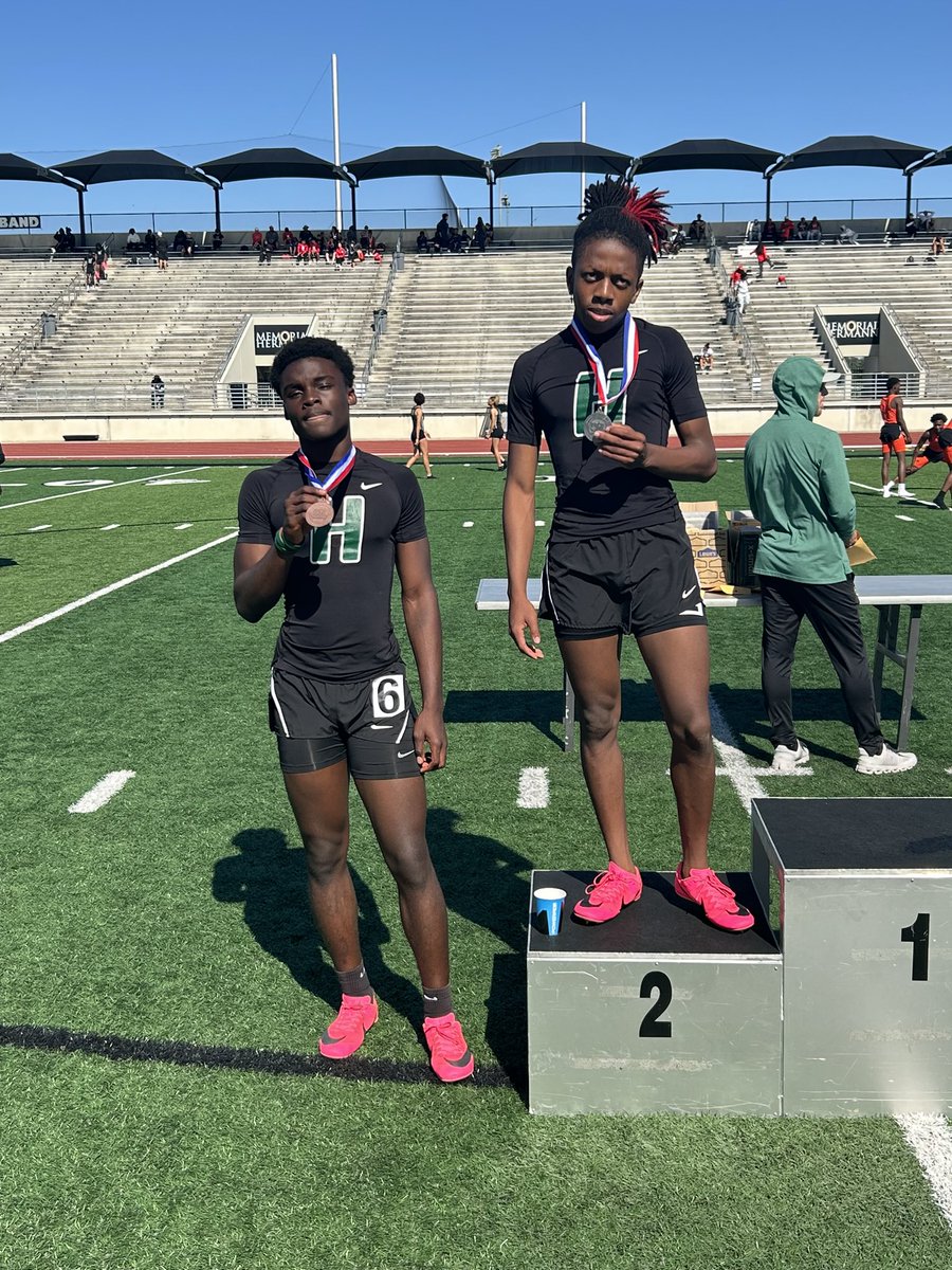 Ja’Marion Twine 2nd, David Brown 4th in the 200.  On to Regionals!