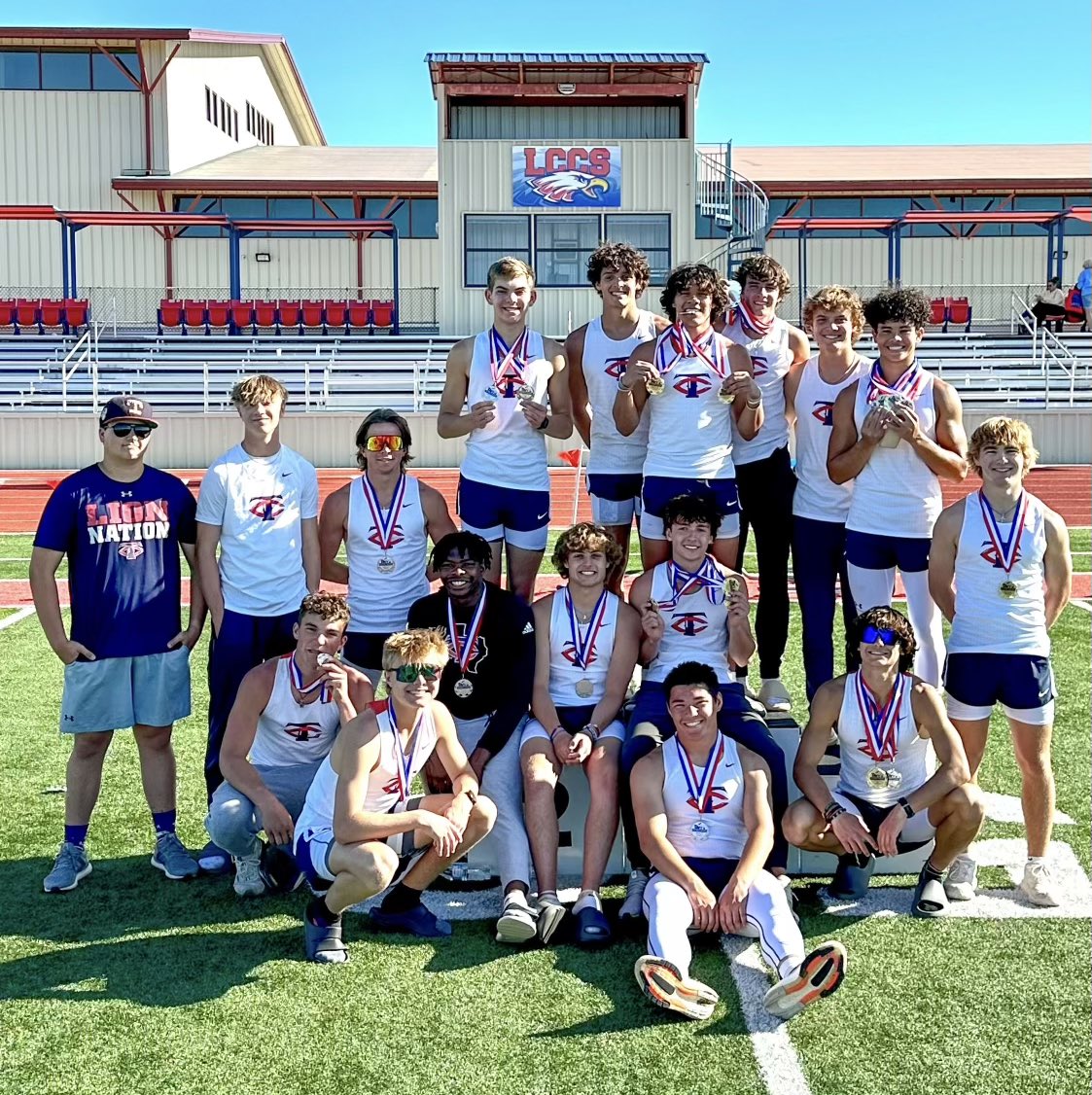 Your Lubbock Trinity Boys are Track & Field District Champions after racking up 235.5 points!