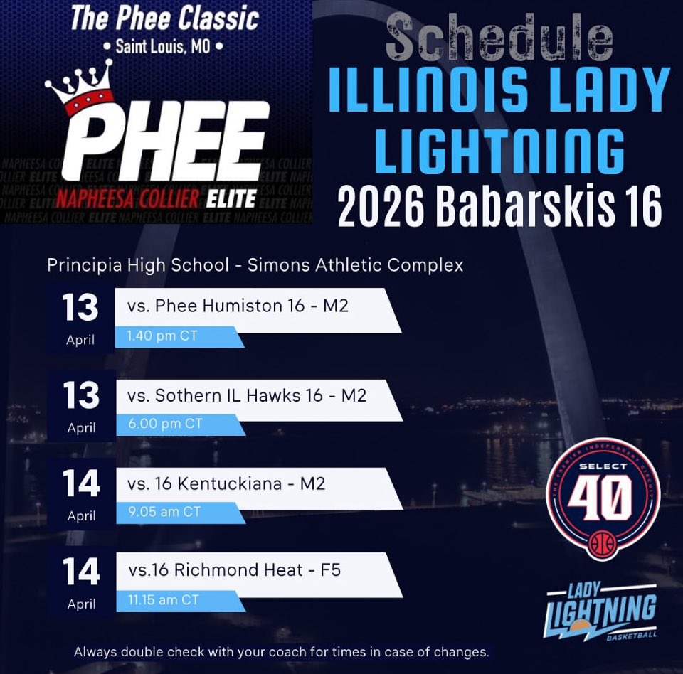 Heidi Clesen (@heidiclesen) on Twitter photo Looking forward to St. Louis. Excited for the new opportunities this weekend for our team, and myself. Here is our schedule <a href="/LadyLightningIL/">IL Lady Lightning</a> Looking forward to St. Louis. Excited for the new opportunities this weekend for our team, and myself. Here is our schedule <a href="/LadyLightningIL/">IL Lady Lightning</a>
