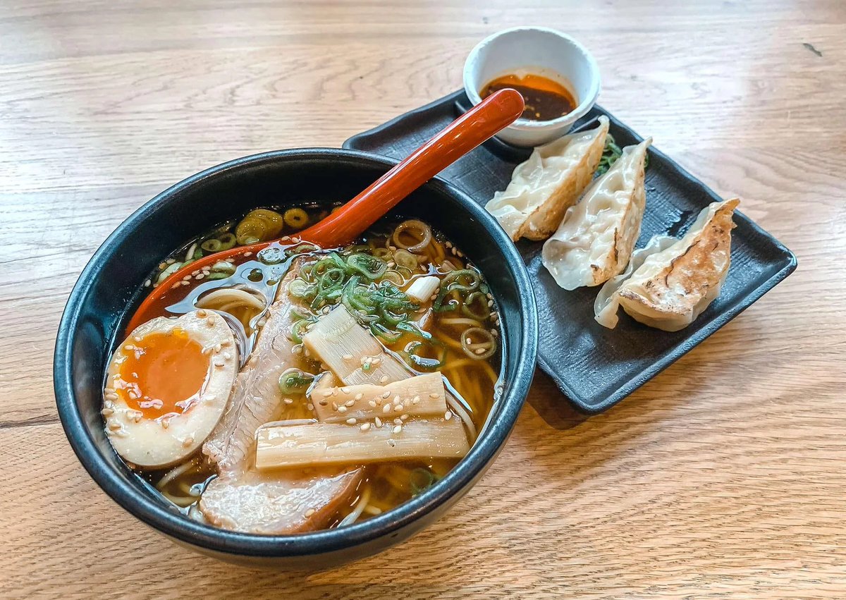 🍜  🍜 Ramen + gyoza = perfect lunch. Agree? 

#Japanesefood #ramen #gyoza #ramenlovers #ramenporn #ramenlover #ramen🍜 #ramenaddict #ramennoodles #ramenbowl #ramenskoe #gyozas #Japan #gyozadumplings #comfortfood