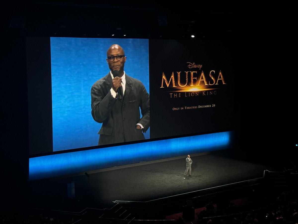 Barry Jenkins takes the stage to talk about ‘Mufusa: The Lion King'. #CinemaCon2024