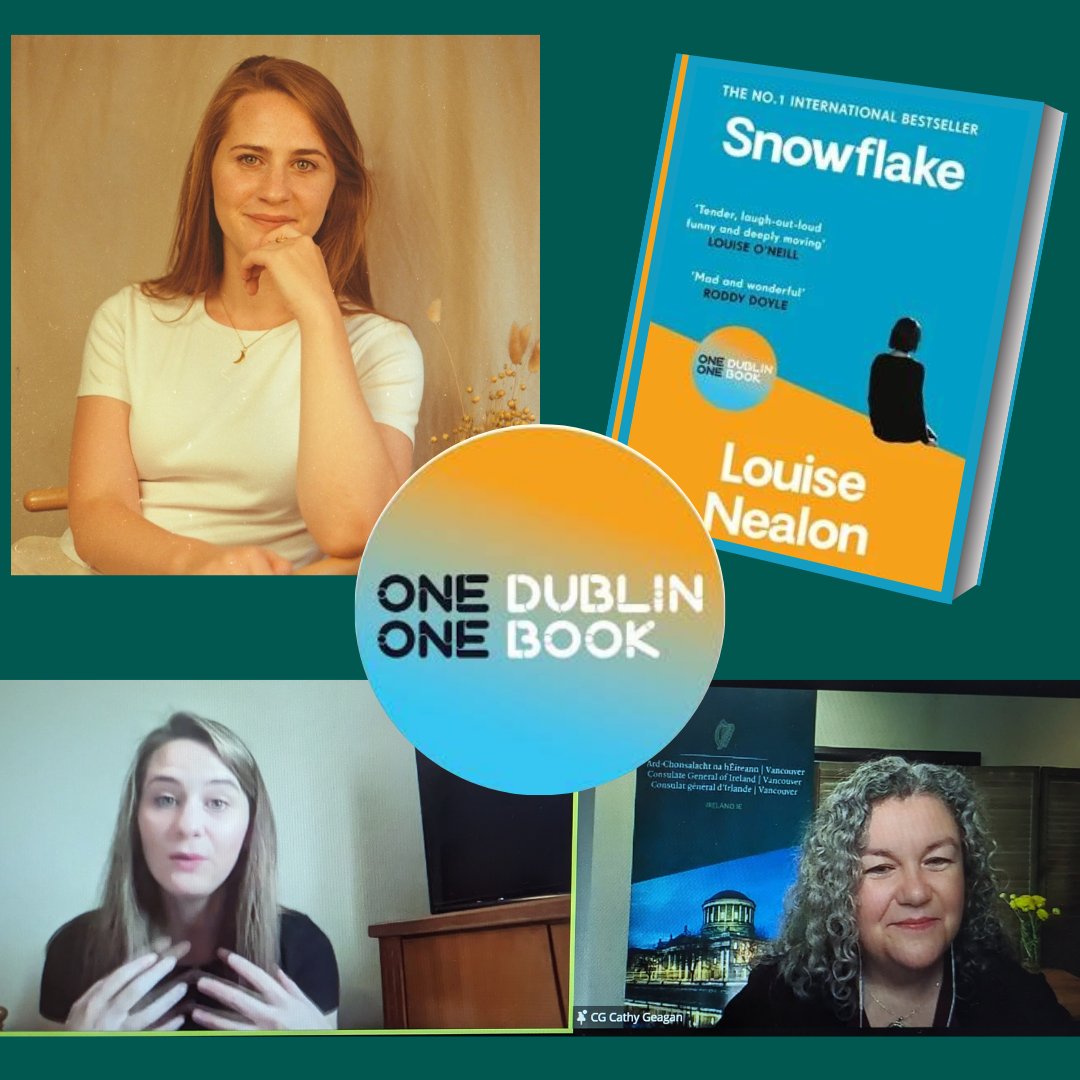 A massive thank you to @Louise_Nealon for joining us this morning for an online conversation about her debut novel, Snowflake, as part of this year's @1dublin1book programme. It was great to hear from Louise about the inspiration for the book and its unique characters.