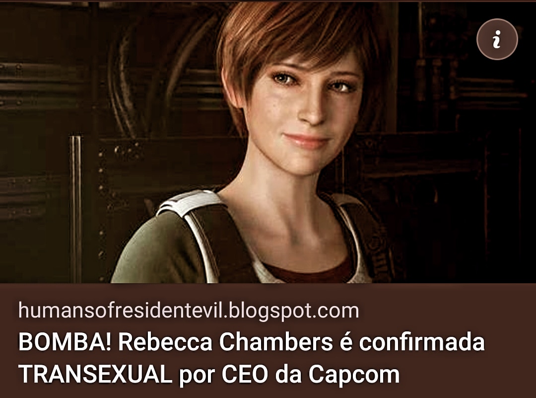BOMBA 

#ResidentEvil #RebeccaChambers #Capcom