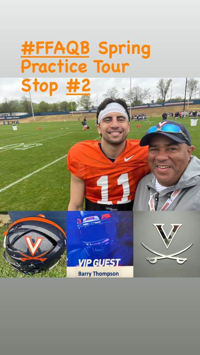 Spring Practice Tour Stop #2 I Always feel like a VIP in C’ville. S/O to @CoachBWolfe @_LD82 @jsperos @CoachT_Lamb & my guy @TonyMuskett #GoHoos