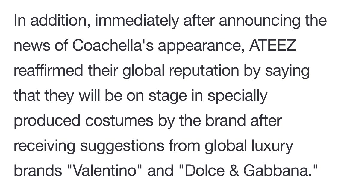 [📢] ATEEZ will be dressed in custom Valentino and Dolce & Gabbana for Coachella. 

#SAN #CHOISAN #산 #최산 #SANxDOLCEGABBANA #DGxCHOISAN