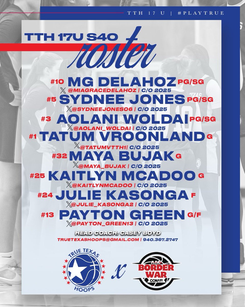 Sydnee Jones (@sydneejones06) on Twitter photo So excited to play this weekend <a href="/Borderwar1/">Borderwar Tourney</a>! <a href="/TrueTexasHoops/">True Texas Hoops | Select 40 Circuit</a> So excited to play this weekend <a href="/Borderwar1/">Borderwar Tourney</a>! <a href="/TrueTexasHoops/">True Texas Hoops | Select 40 Circuit</a>