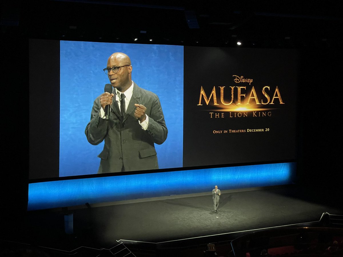 Barry Jenkins say MUFASA: THE LION KING is a “massive fucking film,” and it was his job to “fill it with heart.” #CinemaCon2024
