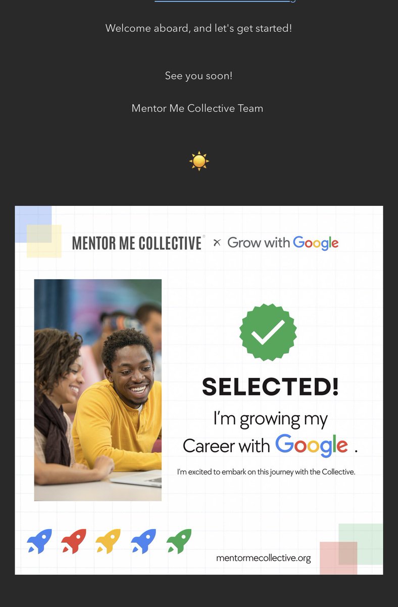Thank you @teneikaask_you for the recommendation I’ve been accepted🎉 #GrowWithGoogle