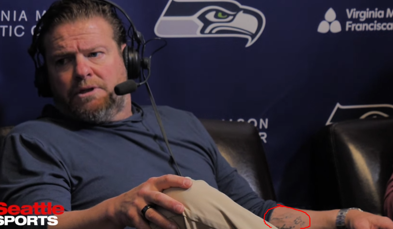 Wait a MINUTE?! Does our awesome #Seahawks GM John Schneider have a tattoo?!