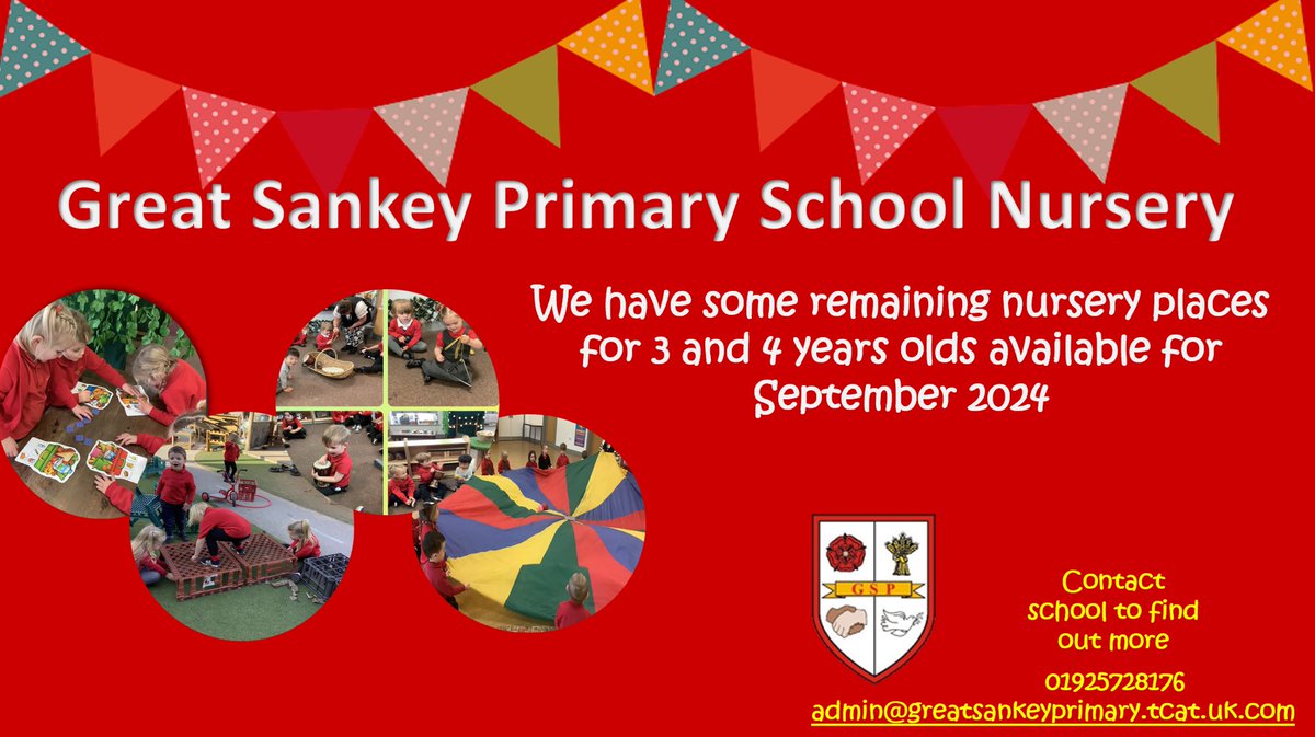 There are still a few available sessions left in our wonderful nursery provision for September 2024. If your child is eligible to start with us in September then contact us to find out more. ❤️