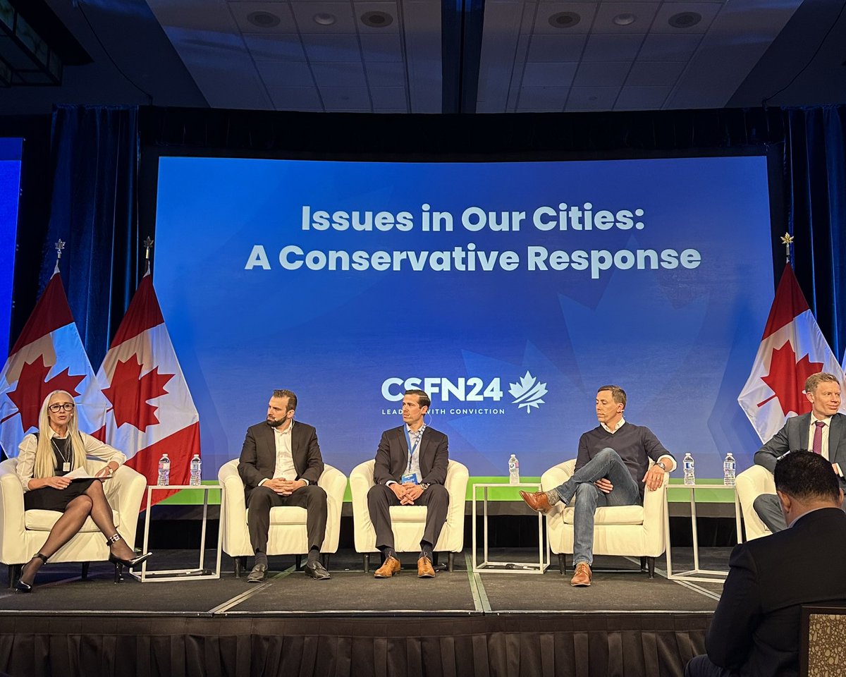 canstrongfree's tweet image. Join us now for our panel discussion, 'Issues in Our Cities - A Conservative Response' at #CSFN24. 

Featuring @MattSpoke, @anthonyfurey, @LukeNiforatos, @AaronGunn, and moderated by @katy_merrifield.