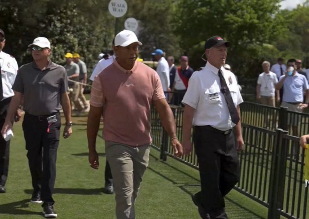 Tiger has arrived at Augusta 🐯