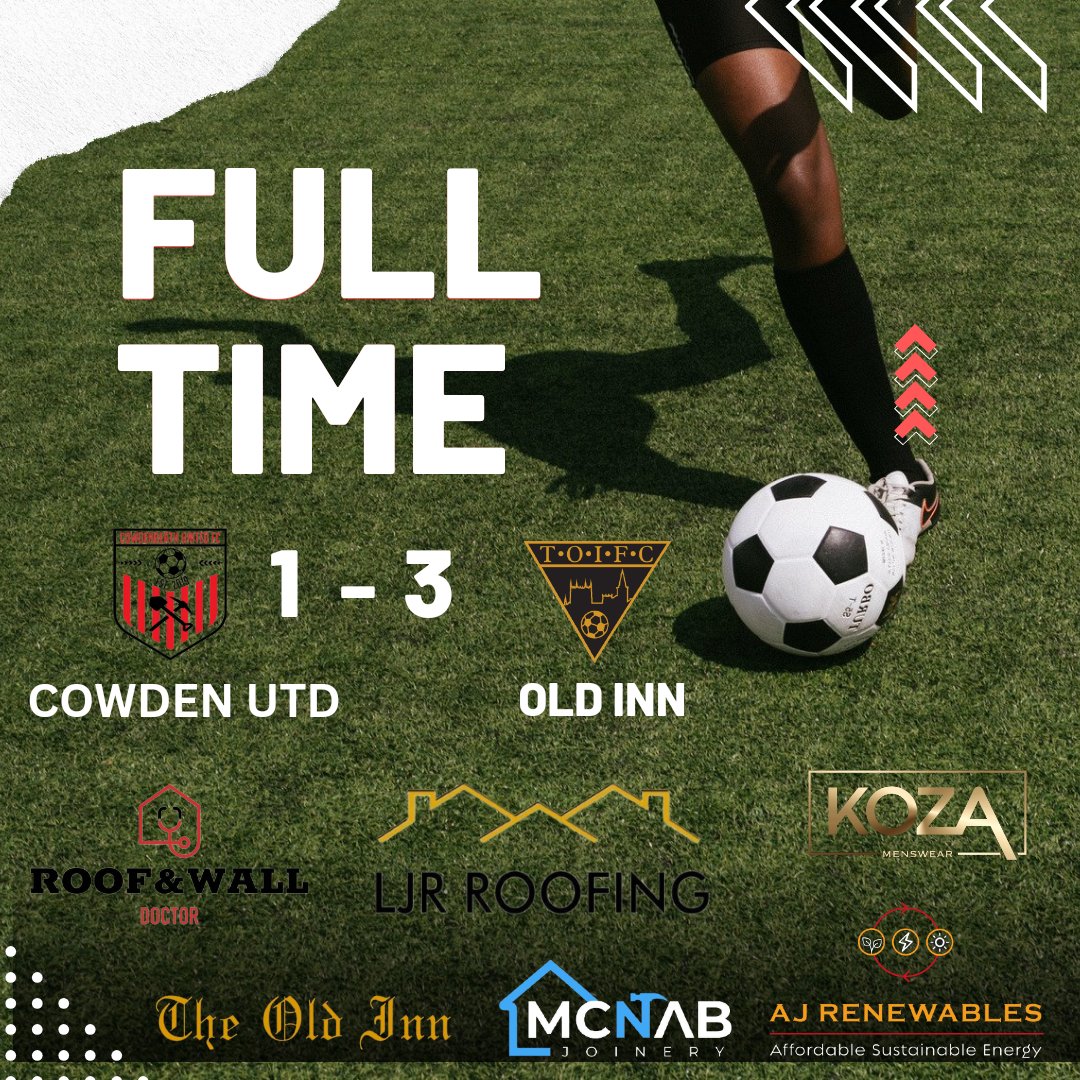 Oldinnfc's tweet image. ⚽️⚽️League Result⚽️⚽️

The lads carried on our recent good form with a 3-1 win away from home against Cowdenbeath United in horrendous conditions! Could of been more if we finished our chances

Minty ⚽️⚽️
Dale Allan ⚽️
Gareth ⭐️

Come on The Old Inn Fc!! 🤍🖤⚽️