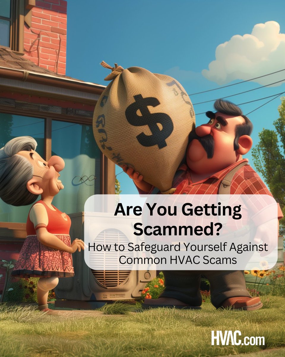 Don't fall prey to HVAC scams! 😲 We're here to arm you with knowledge about common HVAC scams. Stay informed and safeguard your home and finances from dishonest technicians looking to make a quick buck. bit.ly/4as8FU7 #HVAC #HVACscams #HVACSafety