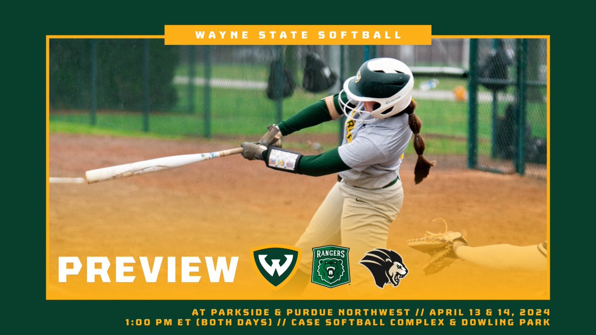 #WarriorSB:  Softball Begins Second Half of GLIAC Schedule at Parkside and Purdue Northwest

tinyurl.com/3s5md83k

#REPthe313