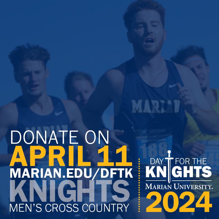 Please help support our team in our annual Day For The Knights! 〽️⚔️ marian.edu/dftk