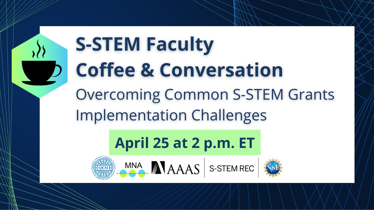 Grab your cup of coffee and join us on April 25 at 2 p.m. ET for an insightful conversation on navigating the world of grants and funding, facilitated by @QEMNetwork and MN Associates! Register today: tinyurl.com/ycykdz5c