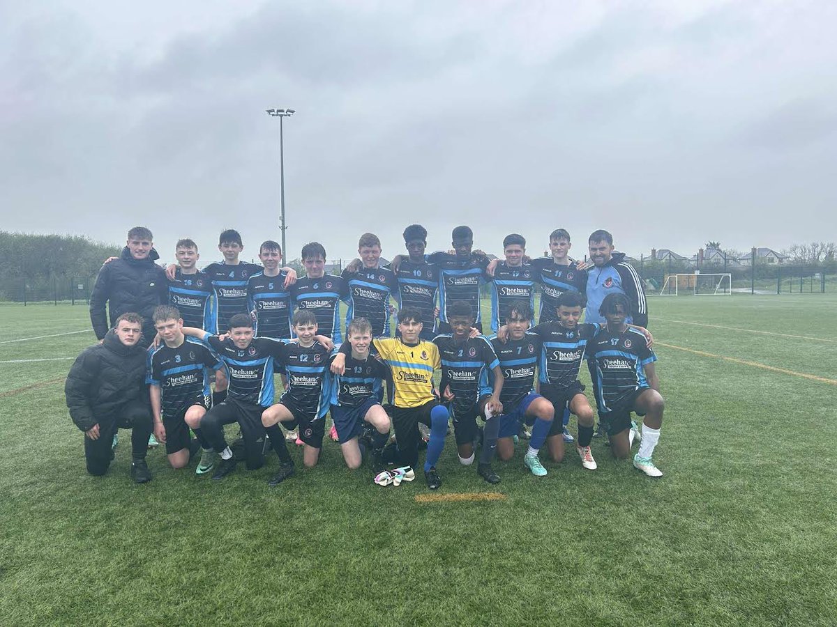 U15 Soccer Panel who were victorious today in the North Munster Semi Final against Cresent Comp. Roll on to the Final. Goals today from Seán Potter and Mike Omojoefodun. <a href="/colaiste/">Coláiste Chiaráin</a>
