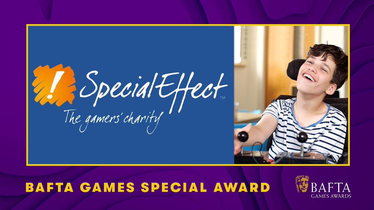 Our friends over at @SpecialEffect are set to receive the @BAFTA Special Award tonight at the 20th BAFTA Games Awards! We are very proud to have worked with the SpecialEffect team, and look forward to working together on more exciting projects in the future. 🥳