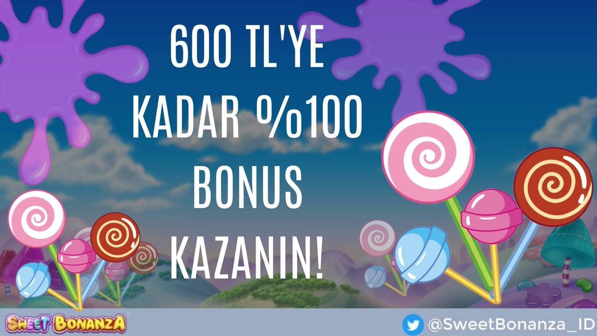 🎰 Her dönüşte tatlı patlamalar yaşayın!
🍭 600 TL'ye kadar %100 Bonus kazanın!
💸 Büyük ödüller için Sweet Bonanza’yı deneyin.

⚜️Giriş tinyurl.com/sweet-bonanza

#casino #casinobonus #turkey #onlinebahis #freespins