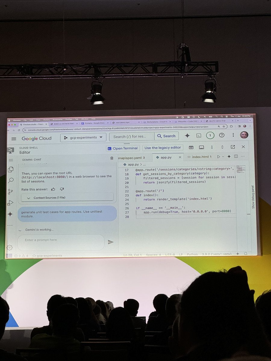 Test Driven Development with Gemini Code Assist at @google Next 2024! Nice one, @alexismp & @iRomin 😁🚀