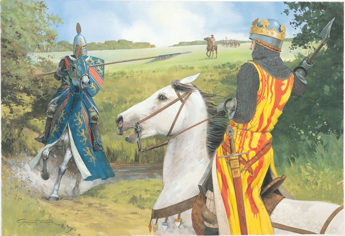 It was not uncommon that impetuous young knights tried to seek glory on the battlefield at any cost and took great risks. At the Battle of Bannockburn in 1314, English knight Henry de Bohun charged at Robert the Bruce alone as the latter was arraying infantry. Coming from the