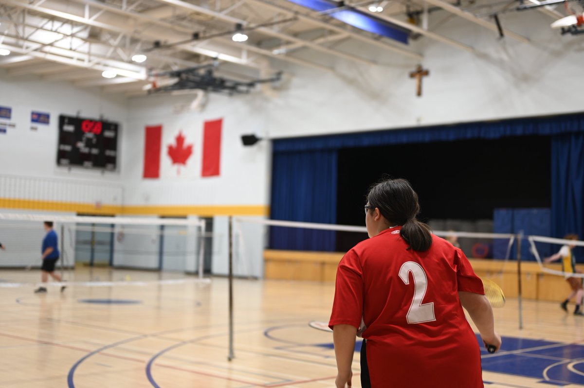 Elementary students from across the county visited Our Lady of Lourdes CHS today to compete in the County Elementary Badminton Championships today!