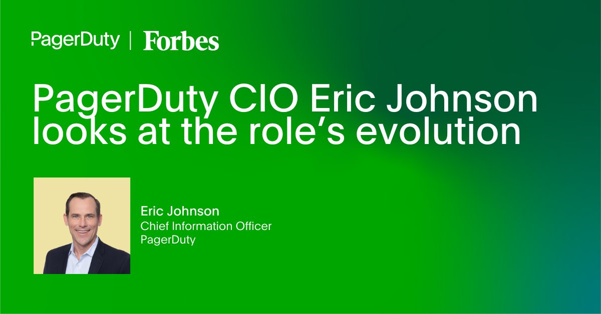 💡 Don't miss our CIO, Eric Johnson's recent conversation with @Forbes about the evolution of a CIO’s role and where he sees it going in the next 10 years, as well as how the strategy and planning portions are at the heart of a CIO’s job. Read more ➡️ bit.ly/4avfUuo