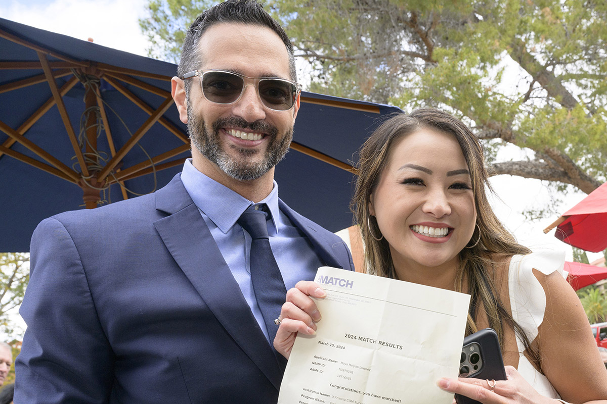 To celebrate Match Day, we caught up with our alumni who recently matched into their residencies from the College of Medicine – Tucson. 

Learn about Maya Lowney, who is headed to the College of Medicine – Tucson.

Read more: bit.ly/3TEfoDd