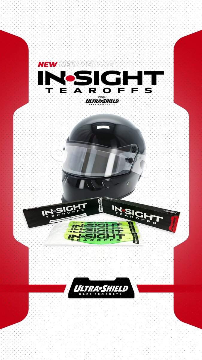 IN•SIGHT Tearoffs 
Say goodbye to the sleeve 
*10 layer tearoffs 
*Sold in bulk quantities of 100 or 250
*Easy to open/close storage box 

Exclusively sold at UltraShieldRace.com or call 903-894-3550!