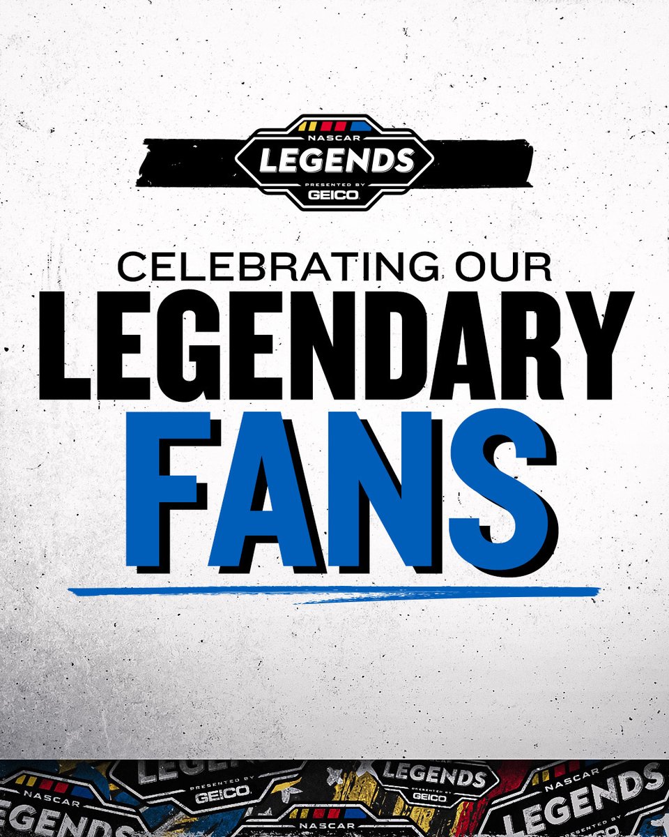 The reason we show up every weekend: You. This week, keep an eye on your favorite track social handles as we celebrate those of you who support us throughout the season. #NASCARLegends