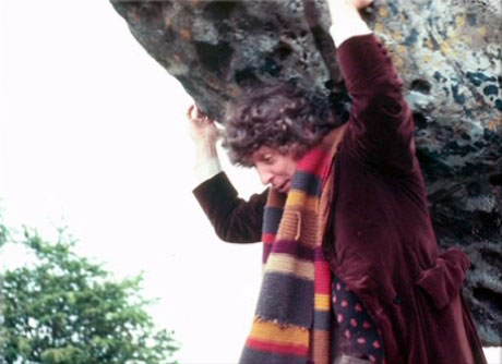 Tom Baker during 'The Stones of Blood'. #TomBaker #DoctorWho #FourthDoctor