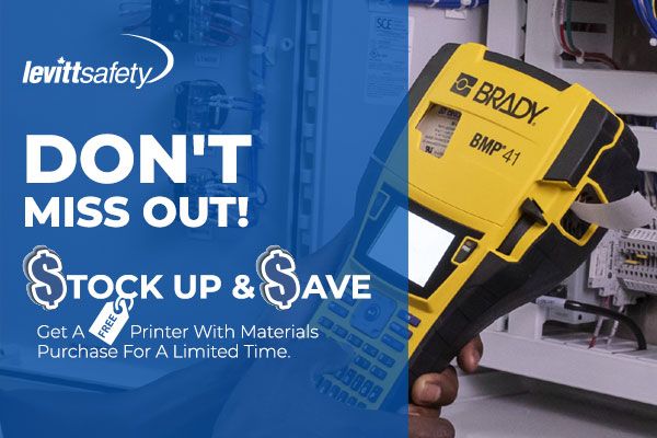 We are excited to announce that our Brady promo has been extended! Stock up & save by taking advantage of this offer to receive a free printer with materials purchase. Don't miss out-offer expires April 30, 2024. Purchase now: levitt-safety.com/Campaign/email… #stockup #limitedtimeoffer