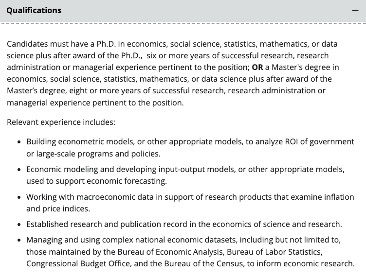 Fantastic opportunity for an economist/social scientist to contribute to more effective science funding policy by doing a rotation with the @NSF. new.nsf.gov/careers/openin…