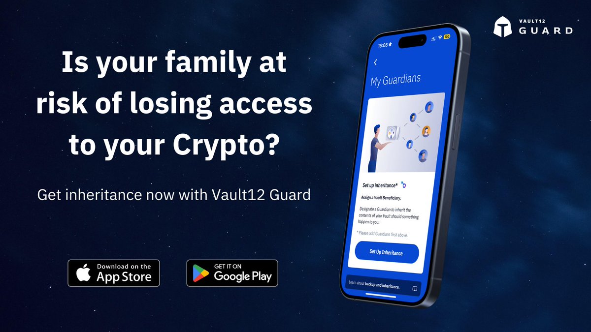 Make sure your family can inherit your crypto with an Inheritance vault #inheritance #Vault12Guard #bitcoin #crypto.
