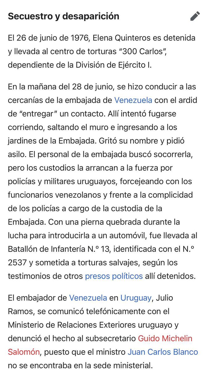 No existe precedente en el MUNDO de que un presidente disponga el uso de la fuerza armada contra una embajada en su territorio desconociendo las obligaciones internacionales más elementales. El caso de Uruguay y la embajada de Venezuela, en 1976 y en dictadura, fue totalmente…
