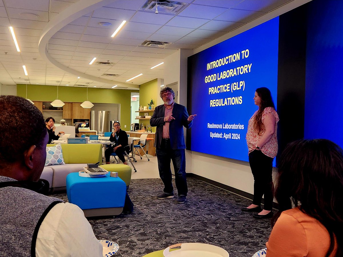 FITCInc's tweet photo. Exciting insights on Good Laboratory Practices #GLP for #FITCI clients🧪💼 Thanks to @ResInnova Laboratories, our EDGE at 321 neighbor &amp; valued ecosystem partner, for an informative lesson on protecting people, assets, &amp; opportunities.  #bestpractices #LabExcellence #Community https://t.co/PdzxfOJvm3