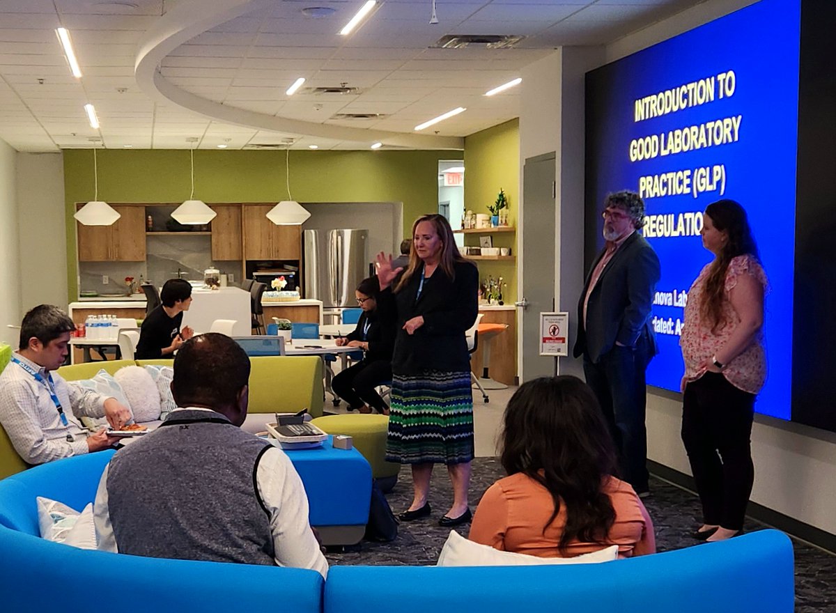 FITCInc's tweet photo. Exciting insights on Good Laboratory Practices #GLP for #FITCI clients🧪💼 Thanks to @ResInnova Laboratories, our EDGE at 321 neighbor &amp; valued ecosystem partner, for an informative lesson on protecting people, assets, &amp; opportunities.  #bestpractices #LabExcellence #Community https://t.co/PdzxfOJvm3