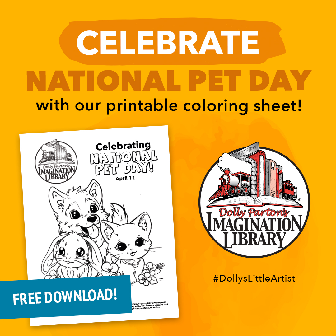 Calling all little artists! Celebrate #NationalPetDay with our printable coloring sheet and bring your favorite pets to life with vibrant colors! Share your masterpiece with us in the comments below, we can't wait to see your creations! bit.ly/DPILPetDay2024 #DollysLittleArtist