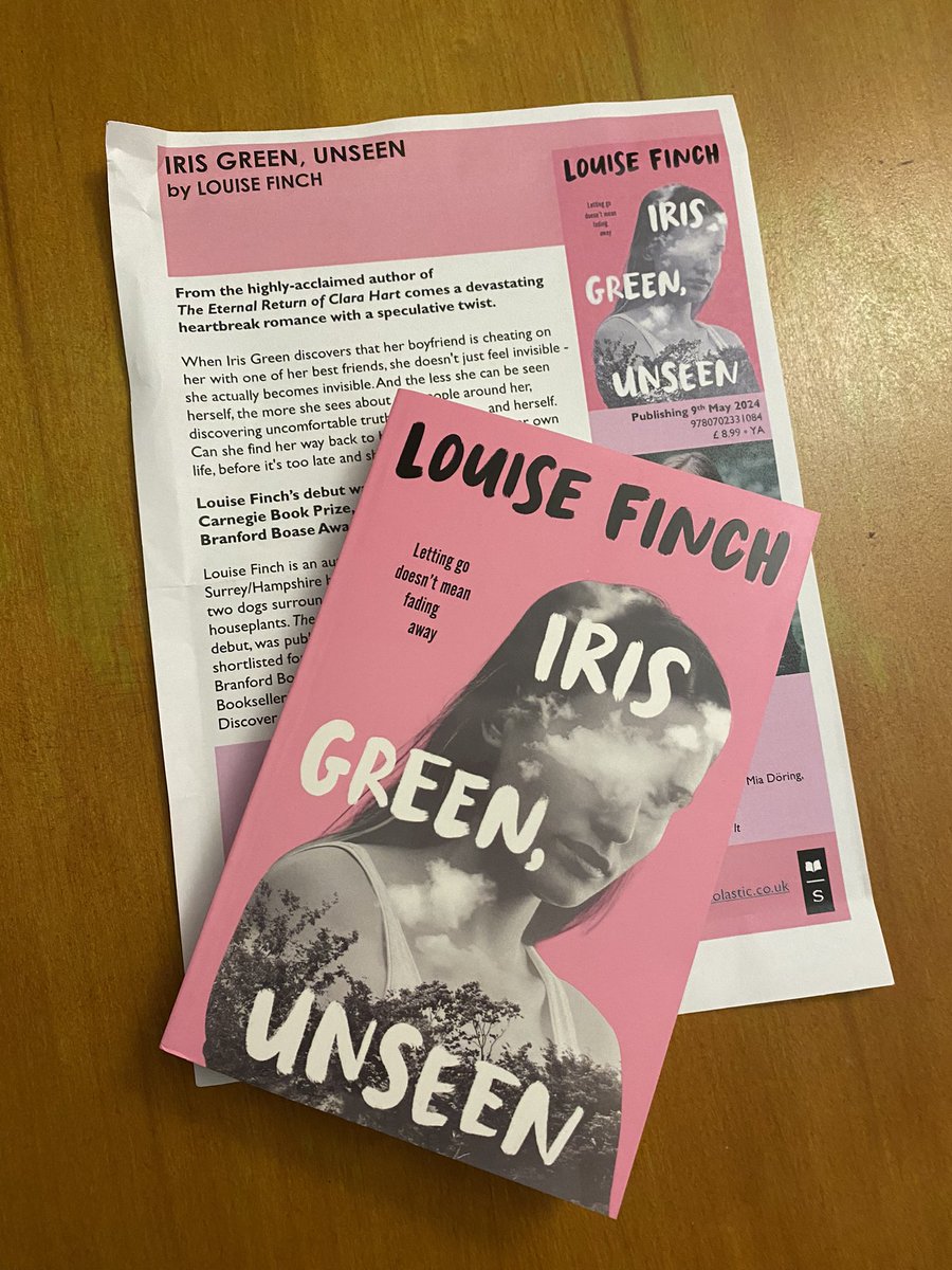 Amazing book post today! Thanks to @scholasticuk and @LouFinchWrites Can’t wait to get started on this one #IrisGreenUnseen #bookpost