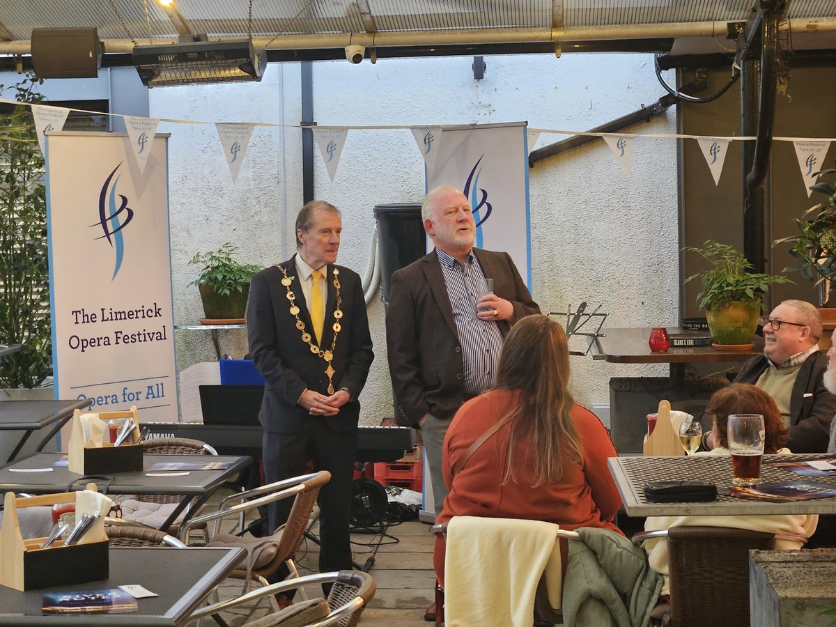 Nice to report for @Live95Limerick on this evening's launch of the Limerick Opera Festival Good to hear of another publication as part of the festival from the super @limerickslife - this time capturing the story of how Opera played a role in Limerick life