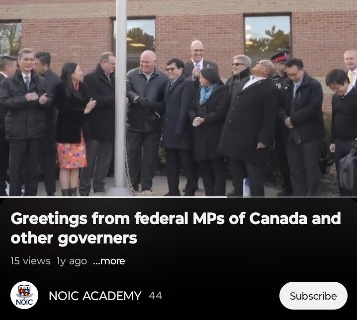 Well, even at their 2023 opening the same players returned to NOIC school to thank the students for their services and to perhaps recruit for another busload in a future campaign!? 😆 You see MP's Han Dong, Jean Yip and Markham politicians Michael Chan, Frank Scarpitti among…