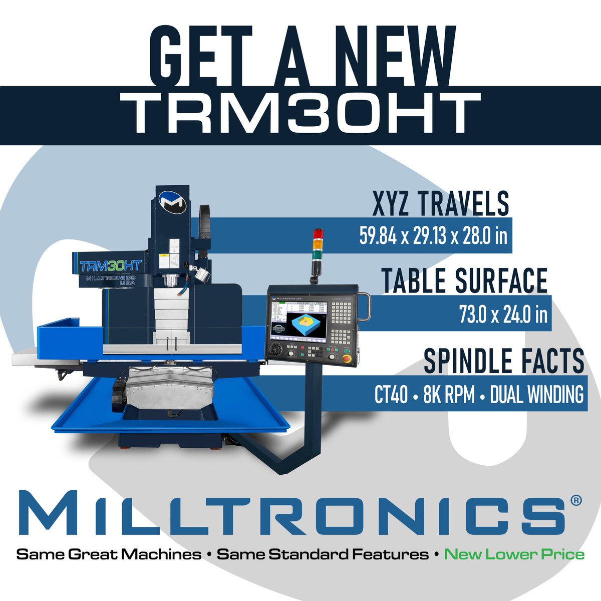 MilltronicsCNC's tweet photo. Popular in tool rooms, job shops, and tool and die, Milltronics tool rooms mills are very flexible and can be used for a wide variety of different parts.

Use our build-a-quote tool to find the right machine at the right price: https://t.co/TcXNmKxa0T

#manufacturing #machinist https://t.co/oYU9L2LIQN