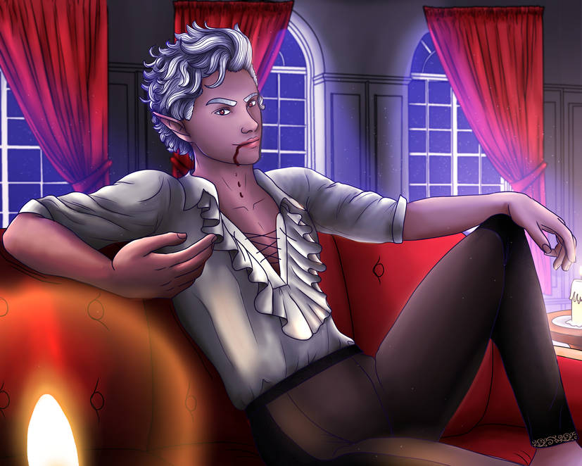 PiffCreations's tweet photo. I have always been a sucker for a hot vampire 🧛🏻‍♂️😬🫠😅

 #astarion #baldersgate #BG #baldersgate3 #bg3 #vampire #handsomevampire #baldersgatefanart #astarionfanart #vampireart #nighttime #candlelight #fanart #blood #fantasy #bg3fanart #aex #aexartistalley https://t.co/tyAj6FeLpL