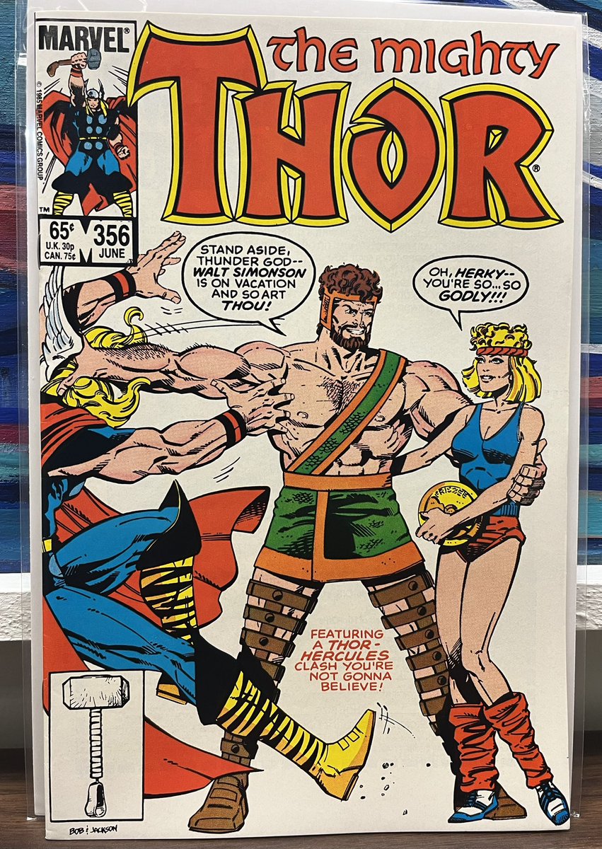 Thor #356 (1985). Bob Layton on inks. @aaronlopresti @1JohnLivesay @Marvelman76 @rholmes0520 @ClassicMarvel_ @Classiccomicpa1 @spyvinyl