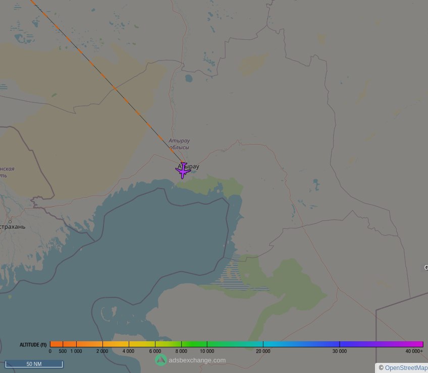 🇦🇿 Government of Azerbaijan ✈️ A319 ( Airbus ACJ319 115X ) (4K-8888, #600801) as flight #AHY4016 was just spotted over 🇰🇿 Atyrau, #Kazakhstan at ☁️ 35975 ft.

🔴 Live tracking:
global.adsbexchange.com/?icao=600801

🖼️ by doppio.sh