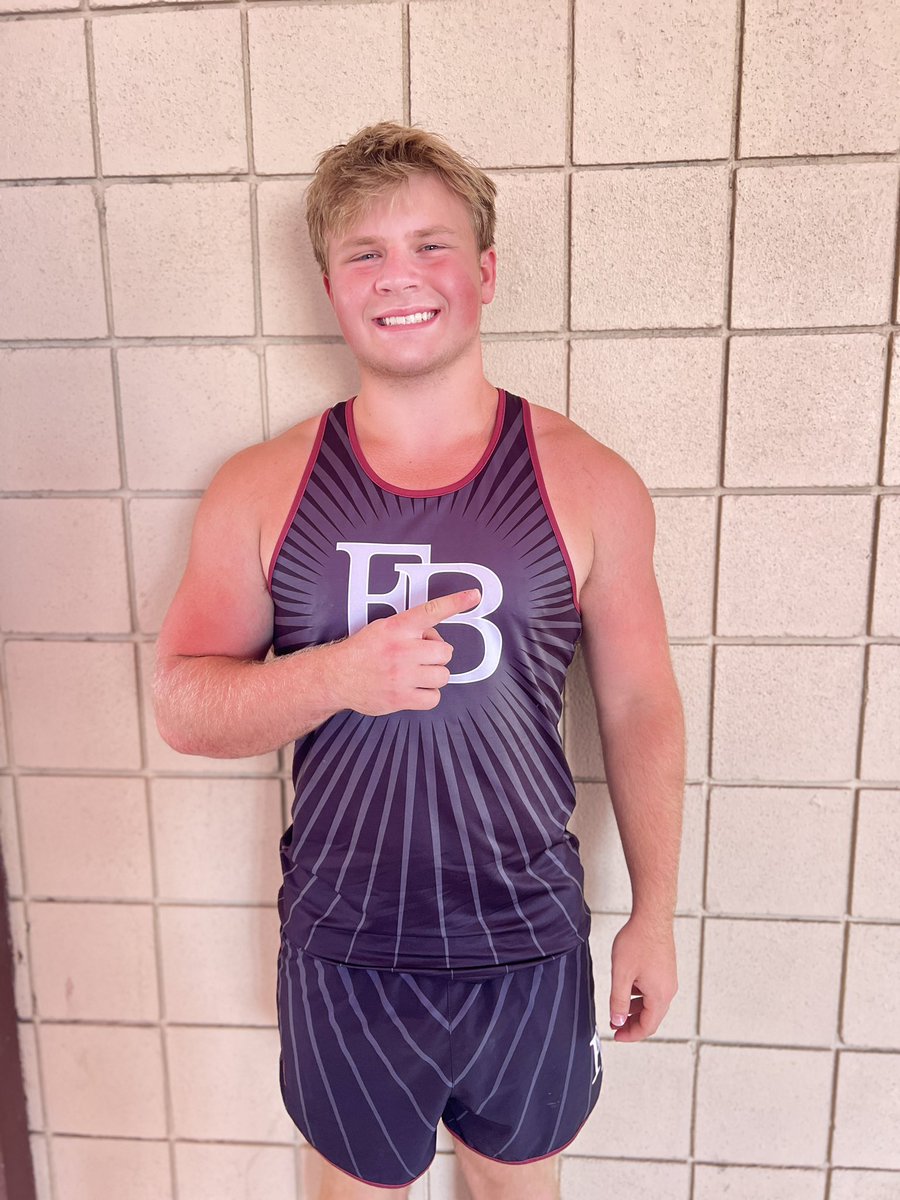 Drake Ebelt 2nd place and regional bound in shot put with a 51’0” throw