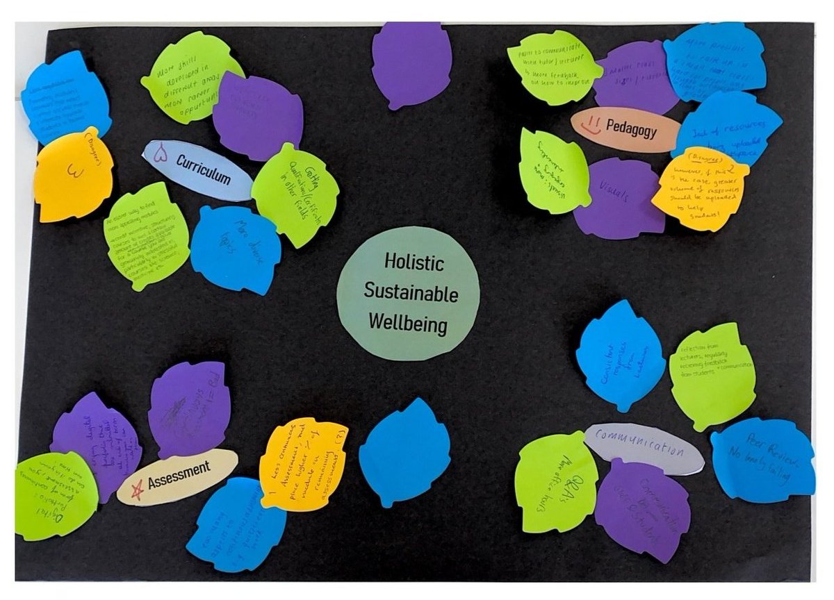 Students as partners is the core principle in our project 'Teaching for Sustainable Wellbeing' @SchoolofEdUCD. Doctoral students @AoifeJoyKeogh & Sara Lannin designed and led a workshop with UG as part of the Education for Sustainable Futures looking at their experiences at UCD.