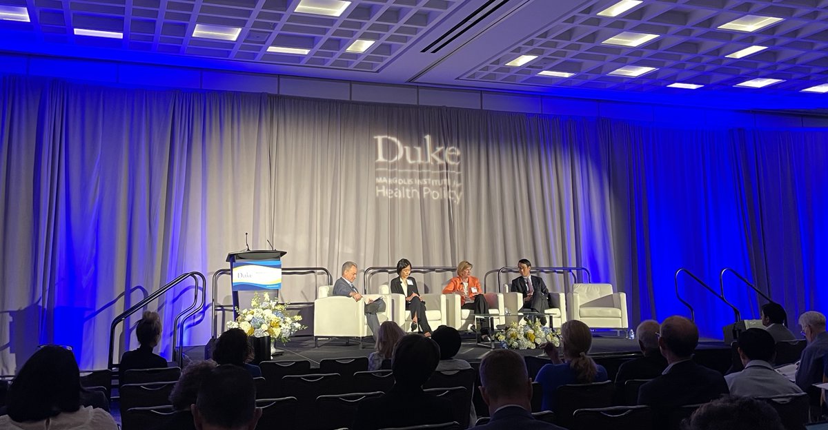 Today, CMCS Director Dan Tsai joined Dr. Alice Hm Chen (@Centene) & Dr. Mary Klotman (@DukeMedSchool) on a panel at the @DukeMargolis Health Policy Conference. They discussed how states are laboratories for transforming health policy and access.