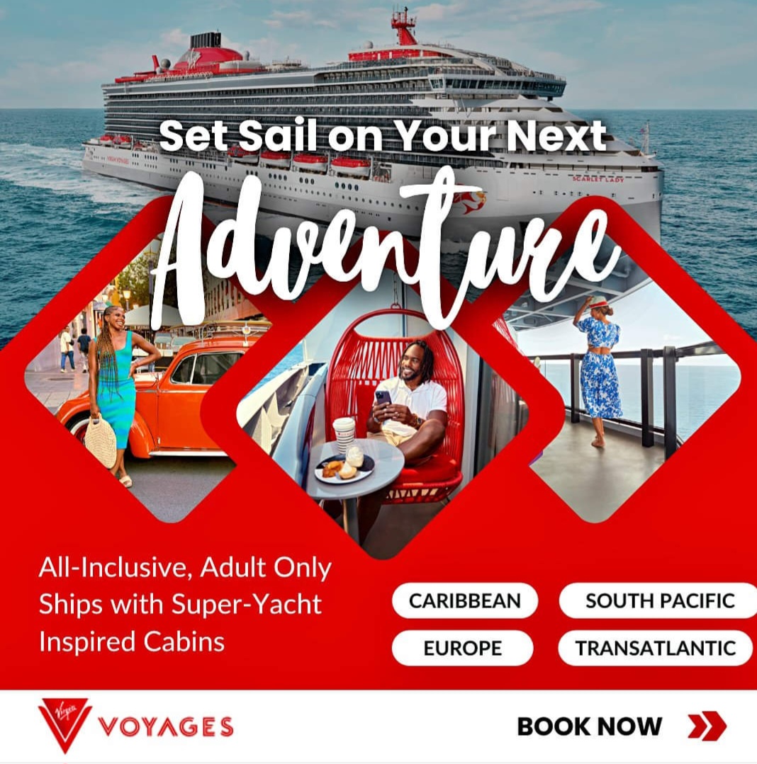 Make your dream vacation come true and create lifetime memories with Virgin Voyages. Book a trip today: virginvoyages.com/book/voyage-pl…
#traveltheworld #virginvoyages #AdventureAwaits #cruisevacation #ahoysailor #firstmate #bonvoyage #beautifulplaces  #adultsonly #cruisetheglobe